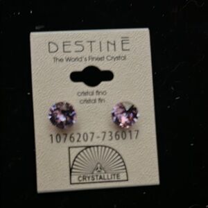 Destine Crystal Stud Earrings